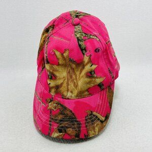 Signature Baseball Hat Cap Women Camo Trucker One Size Pink Leaf Hunt Adjustable